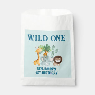 Safari Wild One 1st Birthday Party Favour Bags