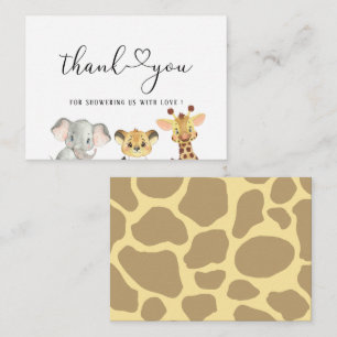 Safari Wild One Birthday Boy Baby shower Card