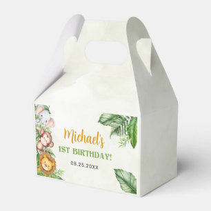 Safari Wild One Birthday Favour Box