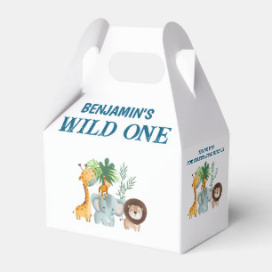 Safari Wild One Birthday Favour Box