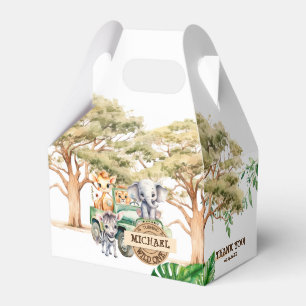 Safari Wild One Birthday Favour Box