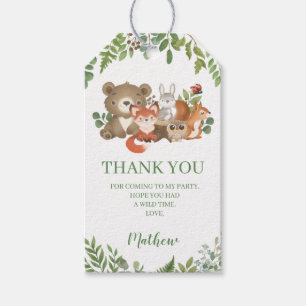 Safari Wild one or two wild Birthday Jungle Favour Gift Tags