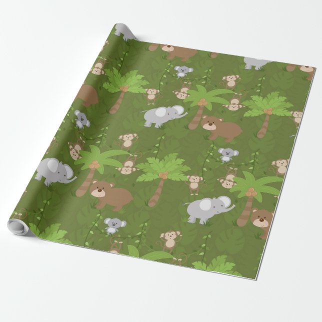 Safari Wrapping Paper (Unrolled)
