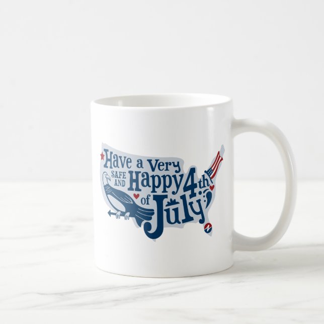 Safe And Happy 4th Of July Coffee Mug (Right)