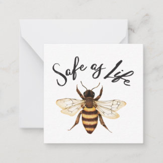 Safe As Life Card