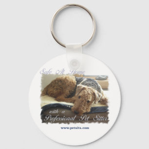 Safe At Home with a Professional Pet Sitter Key Ring