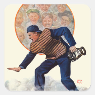 Safe at the Plate Square Sticker