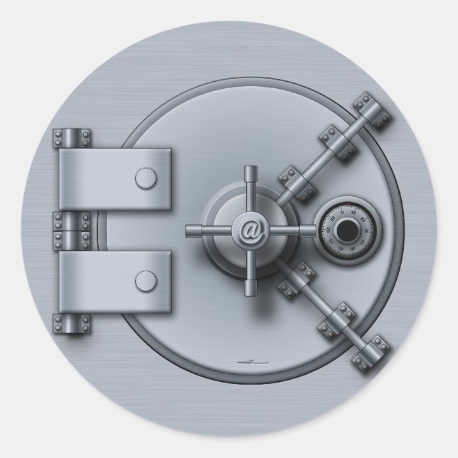 Safe Classic Round Sticker (Front)