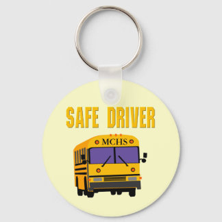 Safe Driver School Bus Driver Keyring