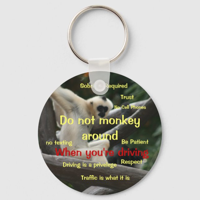 Safe Driving Key Chain for Teenagers (Front)