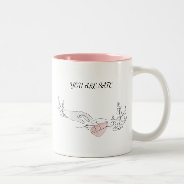 Safe Embrace Two-Tone Coffee Mug (Right)