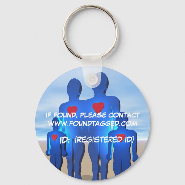 Safe Family Key Chain (Front)