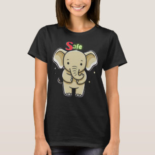 Safe Gentle Baby Elephant Emotional Healing T-Shirt