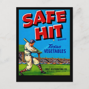Safe Hit Postcard