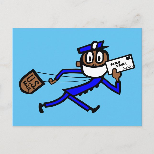 Safe Mail Carrier Postcard (Front)
