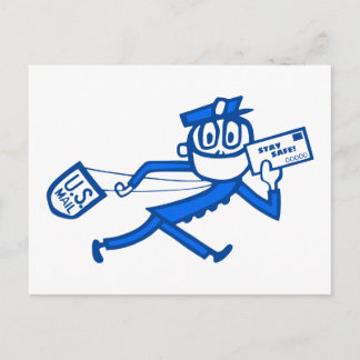 Safe Mail Carrier Postcard
