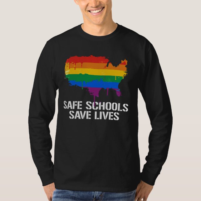 SAFE SCHOOLS SAVE LIVES T-Shirt (Front)