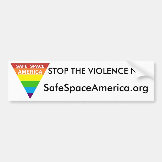 Safe Space America Bumper Sticker (Front)