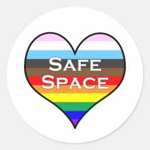 Safe Space Classic Round Sticker