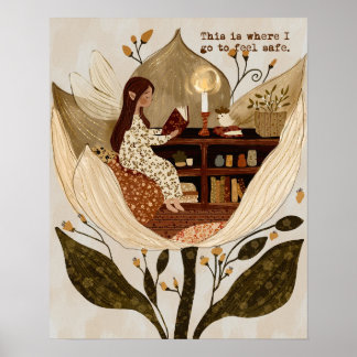 Safe Space Cottagecore Wall Art