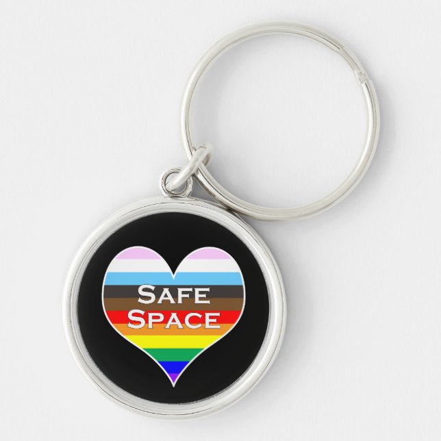 Safe Space Heart Key Ring (Front)