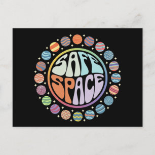 Safe Space LGBTQ Friendly Pride Support Proud Ally Postcard