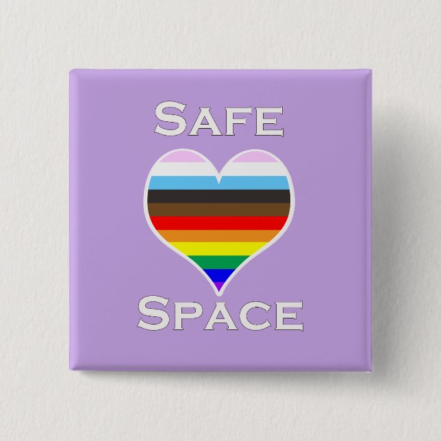 Safe Space Pinback Button (Front)