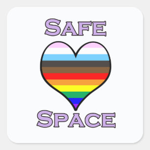 Safe Space Square Sticker