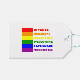 Safe Space Sticker LGBTQ+ decal Gift Tags