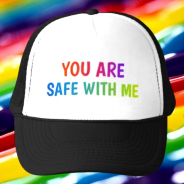 Safe Space Trucker Hat – You Are Safe With Me (Creator Uploaded)