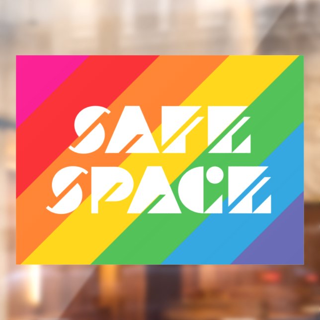 Safe Space Window Cling (Sheet 2)