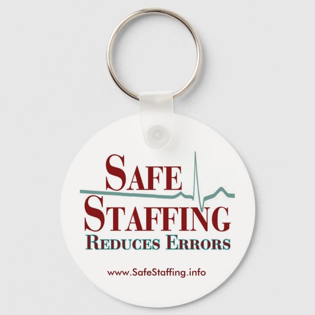 Safe Staffing keychain (Front)