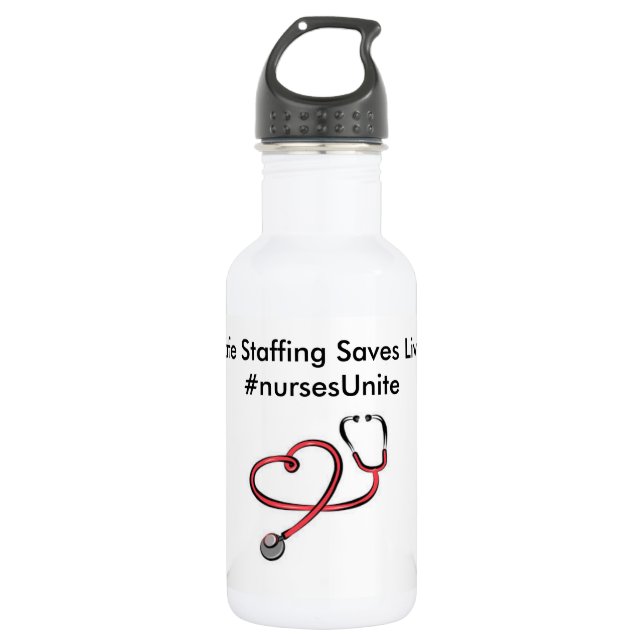 Safe Staffing Water Bottle (Front)