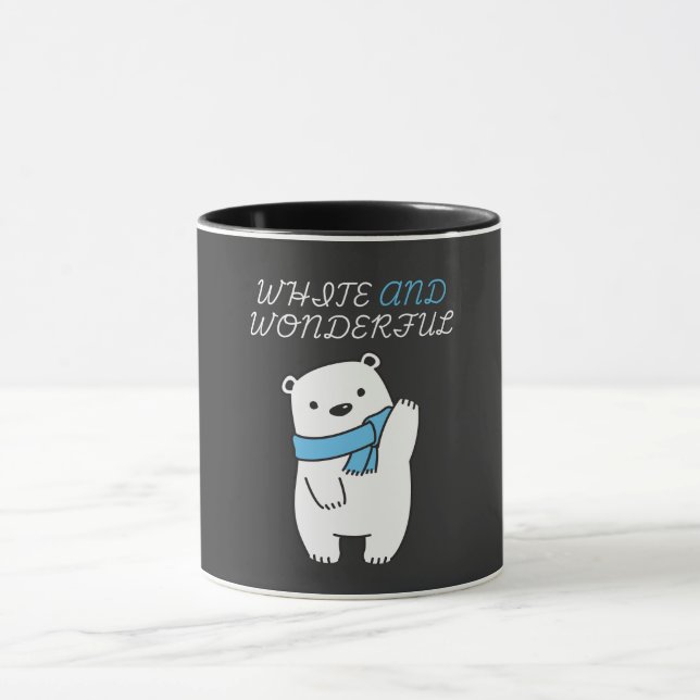 SAFE THE POLAR BEARS\CUTE AND WHITE POLAR BEAR MUG (Center)