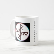 Safe Travels & Balance Bindrune Coffee Mug