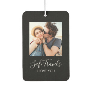 Safe Travels Gift For Him Custom Photo Car Air Freshener