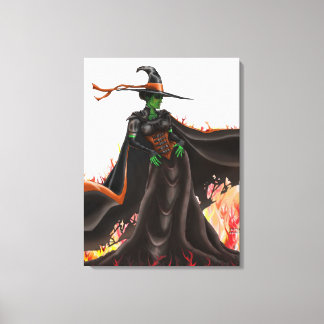SAFE TRAVELS Witch Canvas Print