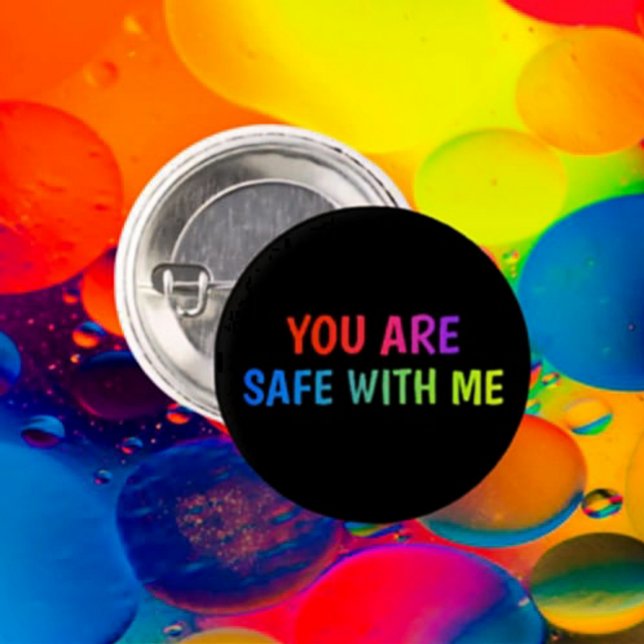 Safe With Me Pride Button (Creator Uploaded)