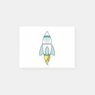 Safemoon To The Moon Rocket Post-it Notes