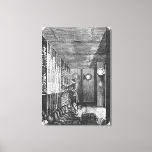 Safes at the Bank of France in Paris, 1897 Canvas Print