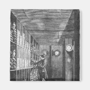 Safes at the Bank of France in Paris, 1897 Magnet