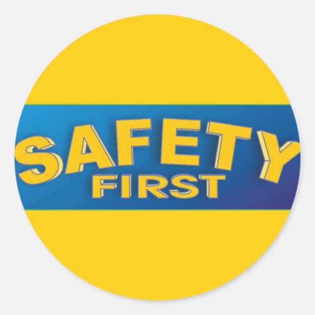 Safety 1st classic round sticker (Front)