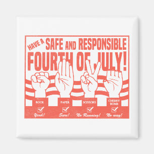 Safety 4th Parody Magnet