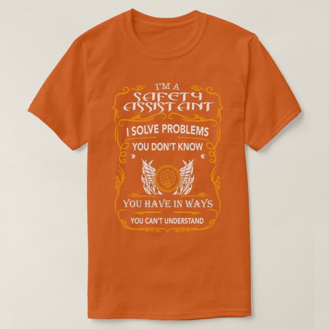 SAFETY ASSISTAN T-Shirt (Design Front)