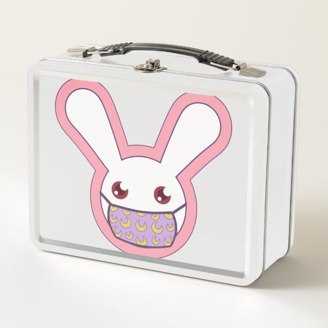 Safety Bunny Metal Lunch Box (Front)