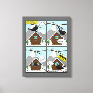 Safety First Comic Canvas Print
