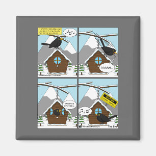 Safety First Comic Magnet