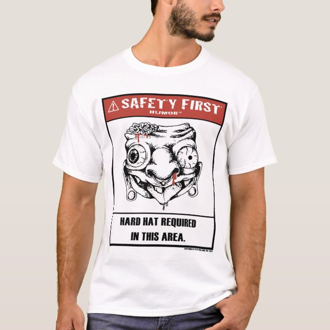 Safety First Humour-Hard Hat Shirt (Front)