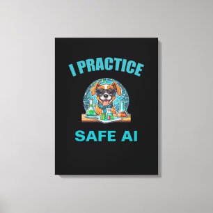 Safety First in AI: A Creative Manifesto Canvas Print