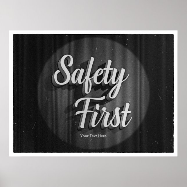 Safety First Old Movie Poster (Front)